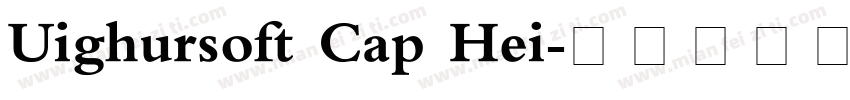 Uighursoft Cap Hei字体转换